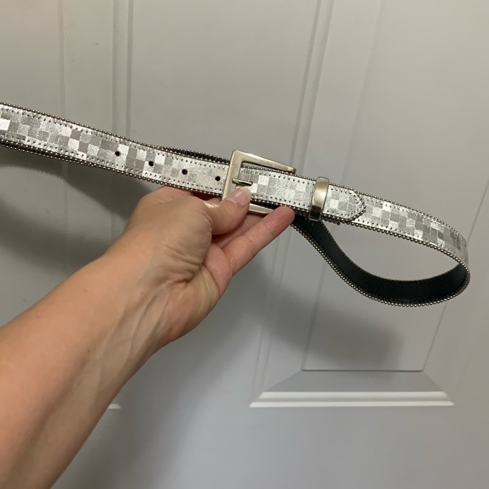 3/$15 Elite Accessories Silver Belt Size Medium/Large